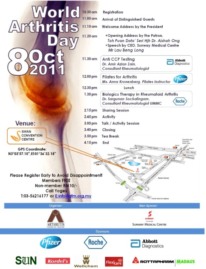 World Arthritis Day Arthritis Foundation Malaysia